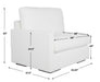 Refuge Sofa Arctic White-Furniture-Uttermost-Lighting Design Store