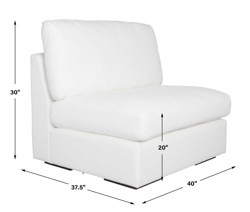 Refuge Sofa Arctic White-Furniture-Uttermost-Lighting Design Store
