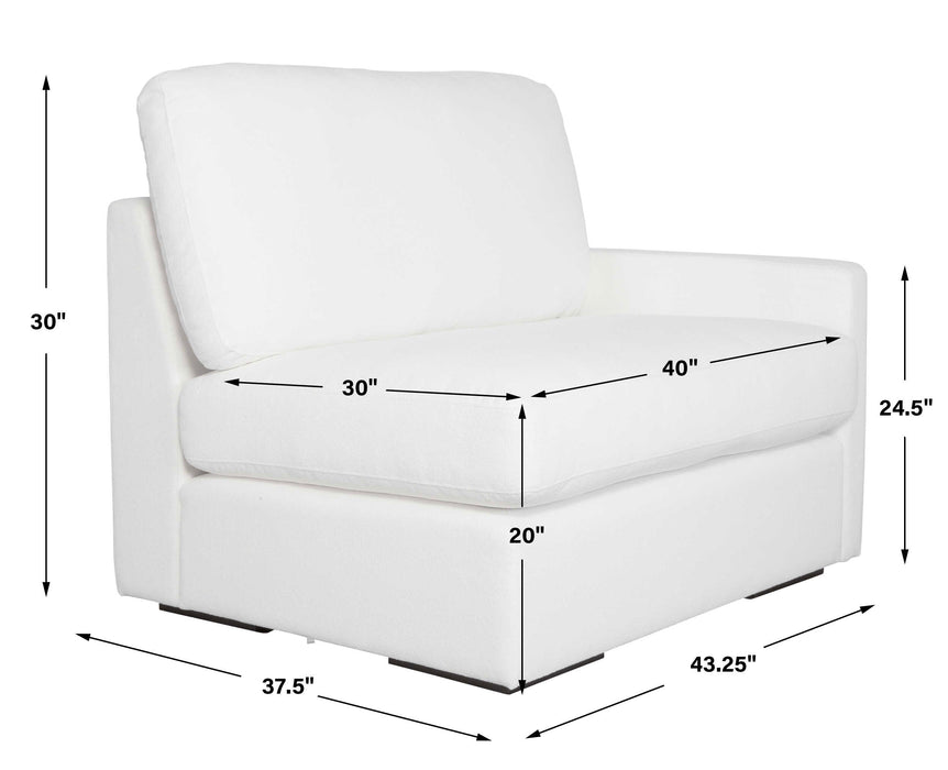 Refuge Sofa Arctic White-Furniture-Uttermost-Lighting Design Store