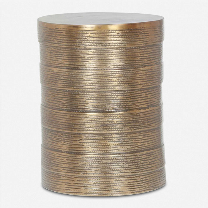 Odin Accent Table Antique Brass-Furniture-Uttermost-Lighting Design Store