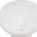 Lirra Drink Table White Marble-Furniture-Uttermost-Lighting Design Store