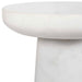 Lirra Drink Table White Marble-Furniture-Uttermost-Lighting Design Store