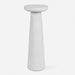 Lirra Drink Table White Marble-Furniture-Uttermost-Lighting Design Store