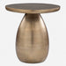 Antigua Side Table Antique Brass-Furniture-Uttermost-Lighting Design Store