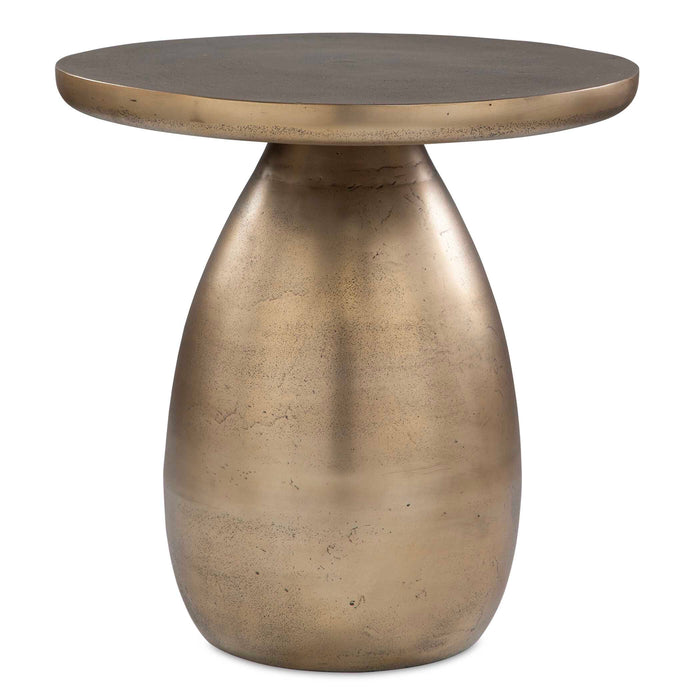 Antigua Side Table Antique Brass-Furniture-Uttermost-Lighting Design Store