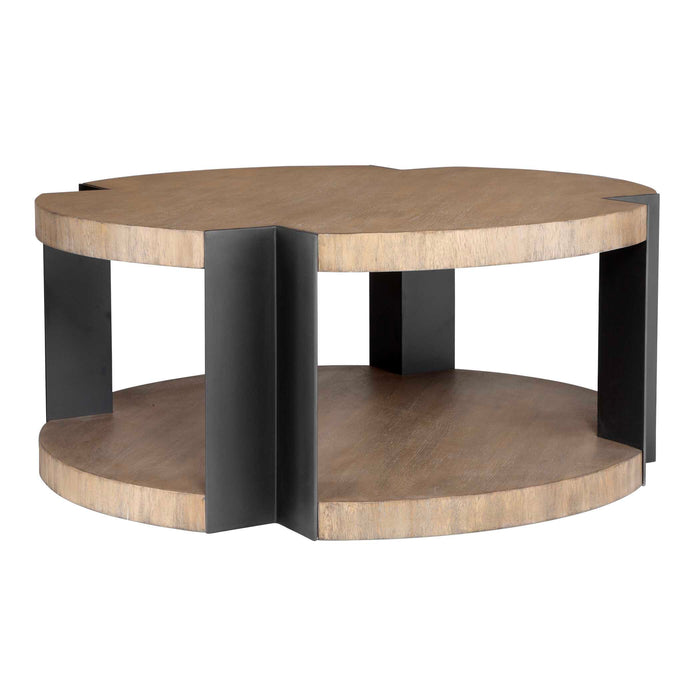Loana Coffee Table Matte Black-Furniture-Uttermost-Lighting Design Store