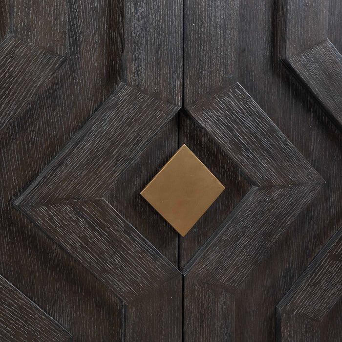 Faulkner Cabinet Brushed Gold-Furniture-Uttermost-Lighting Design Store