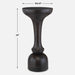 Gambit Accent Table Black-Furniture-Uttermost-Lighting Design Store