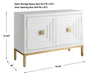 Aiken Cabinet Brushed Brass-Furniture-Uttermost-Lighting Design Store