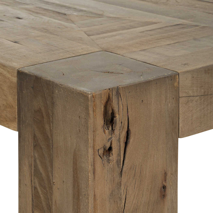 Aldan Dining Table Oak-Furniture-Uttermost-Lighting Design Store