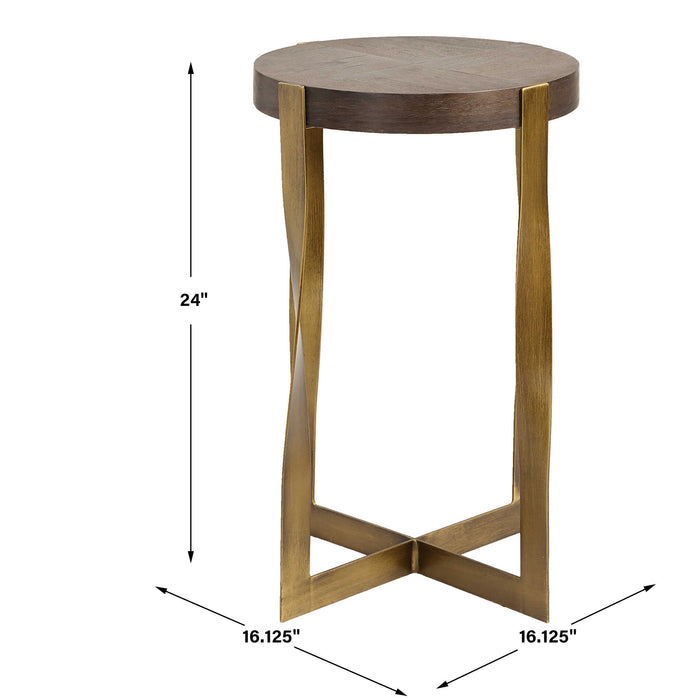 Drew Accent Table Brass-Furniture-Uttermost-Lighting Design Store
