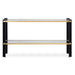 Cunene Console Table Matte Black And Gold Leaf-Furniture-Uttermost-Lighting Design Store