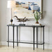 Atchison Console Table Satin Black Iron-Furniture-Uttermost-Lighting Design Store
