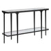 Atchison Console Table Satin Black Iron-Furniture-Uttermost-Lighting Design Store