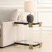 Bendena Side Table Satin Black-Furniture-Uttermost-Lighting Design Store