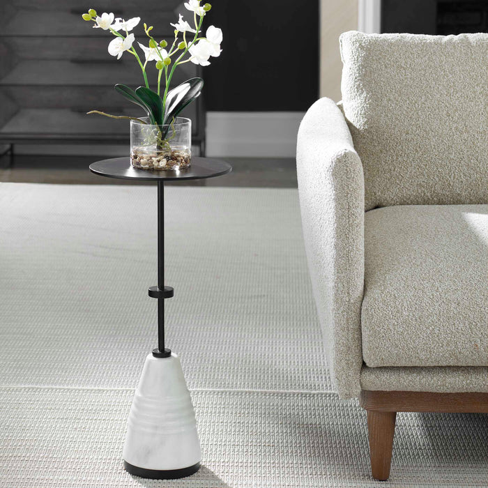 Kincaid Drink Table Black-Furniture-Uttermost-Lighting Design Store