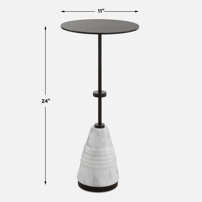 Kincaid Drink Table Black-Furniture-Uttermost-Lighting Design Store