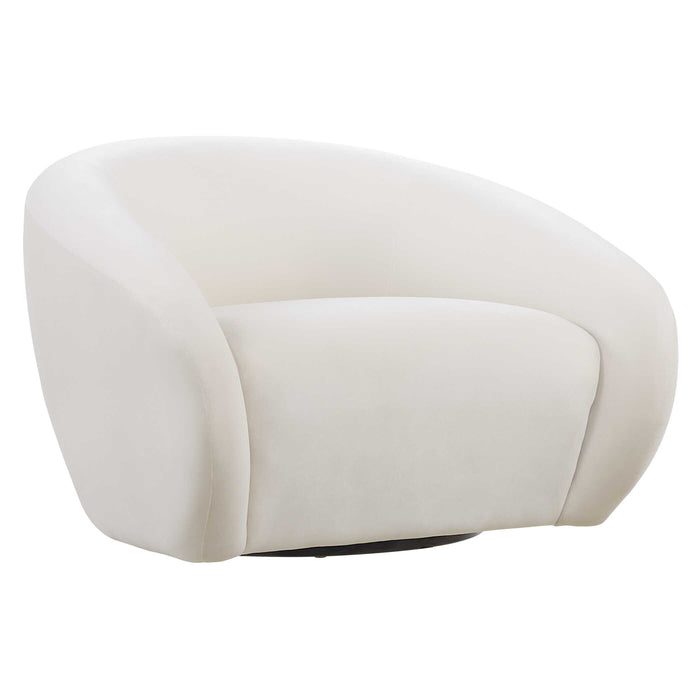DeSoto Swivel Chair Cream-Furniture-Uttermost-Lighting Design Store