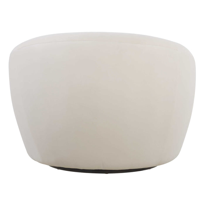 DeSoto Swivel Chair Cream-Furniture-Uttermost-Lighting Design Store