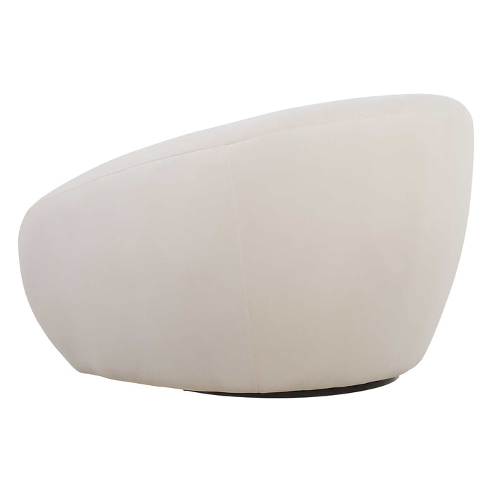 DeSoto Swivel Chair Cream-Furniture-Uttermost-Lighting Design Store