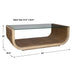 Farrington Coffee Table Driftwood Grey-Furniture-Uttermost-Lighting Design Store