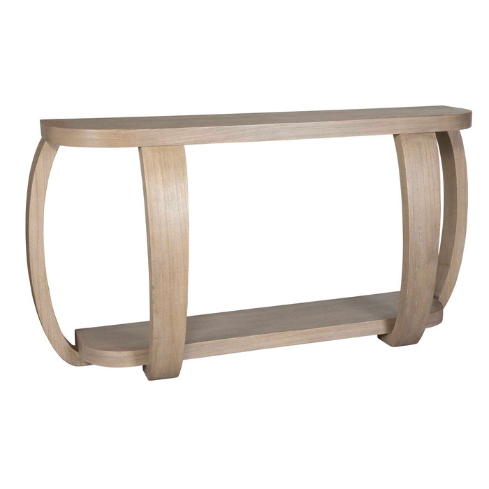 Adona Console Table Natural Mindi Wood-Furniture-Uttermost-Lighting Design Store