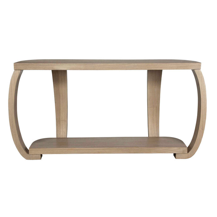 Adona Console Table Natural Mindi Wood-Furniture-Uttermost-Lighting Design Store