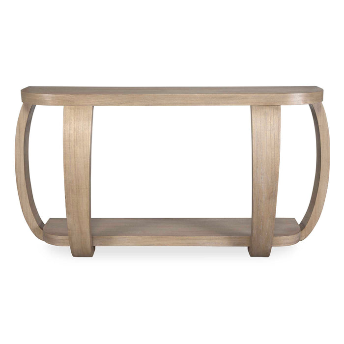 Adona Console Table Natural Mindi Wood-Furniture-Uttermost-Lighting Design Store