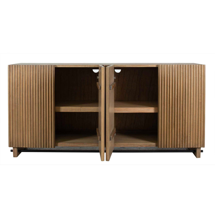 Kellem Cabinet Matte Black-Furniture-Uttermost-Lighting Design Store