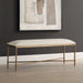 Avenham Bench Antique Gold-Furniture-Uttermost-Lighting Design Store