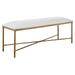 Avenham Bench Antique Gold-Furniture-Uttermost-Lighting Design Store