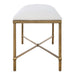 Avenham Bench Antique Gold-Furniture-Uttermost-Lighting Design Store