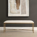 Avenham Bench Antique Gold-Furniture-Uttermost-Lighting Design Store