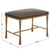 Reform Bench Antiqued Gold-Furniture-Uttermost-Lighting Design Store
