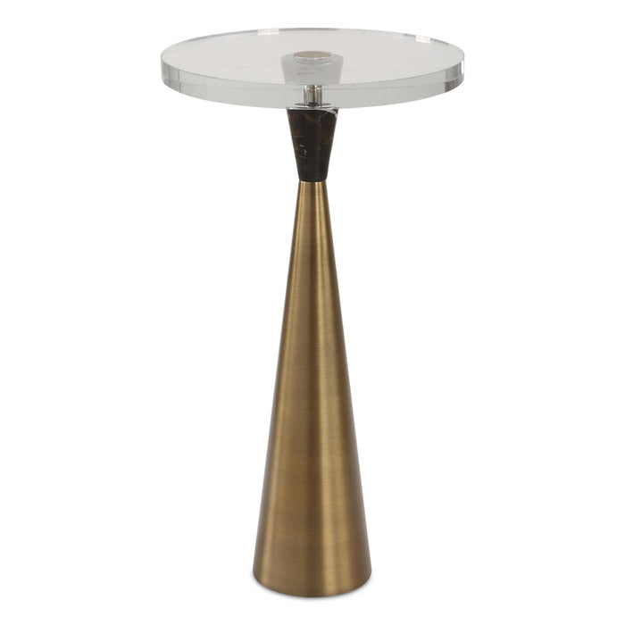 Holton Accent Table Brushed Brass-Furniture-Uttermost-Lighting Design Store