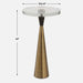 Holton Accent Table Brushed Brass-Furniture-Uttermost-Lighting Design Store