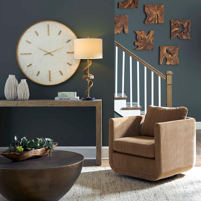 Abound Swivel Chair Ginger-Furniture-Uttermost-Lighting Design Store