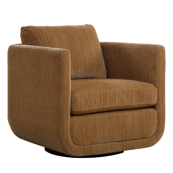 Abound Swivel Chair Ginger-Furniture-Uttermost-Lighting Design Store