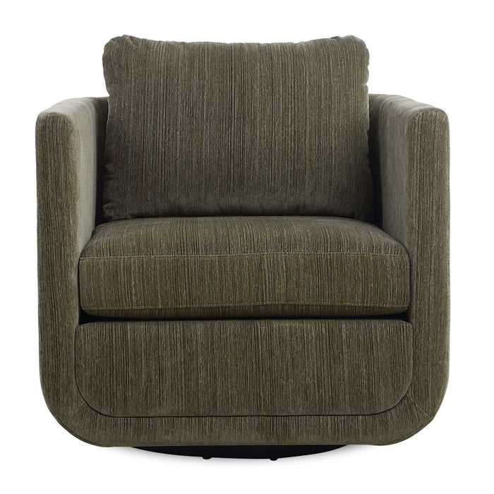 Abound Swivel Chair Textured Chenille In Herb-Furniture-Uttermost-Lighting Design Store