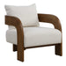 Rowan Accent Chair Walnut Stained Oak-Furniture-Uttermost-Lighting Design Store