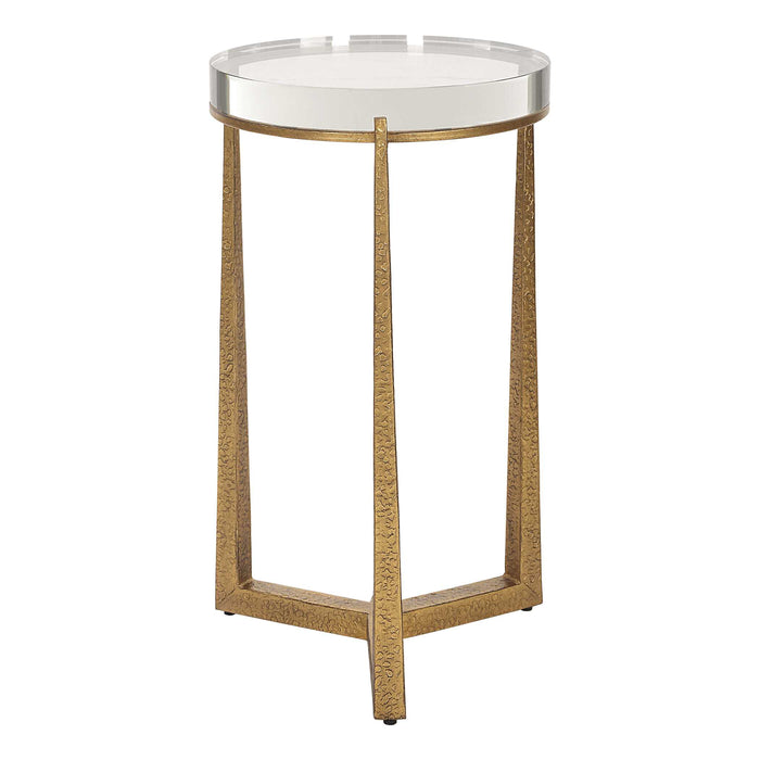 Midas Accent Table Antique Gold-Furniture-Uttermost-Lighting Design Store