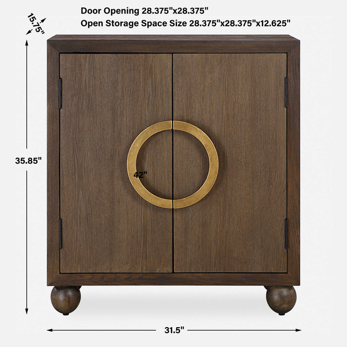 Mayenne Cabinet Warm Brass-Furniture-Uttermost-Lighting Design Store