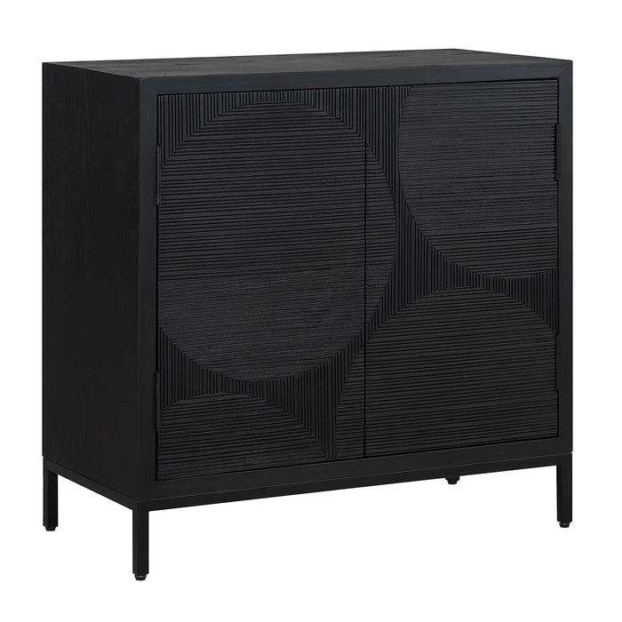 Beswick Cabinet Black Matte-Furniture-Uttermost-Lighting Design Store
