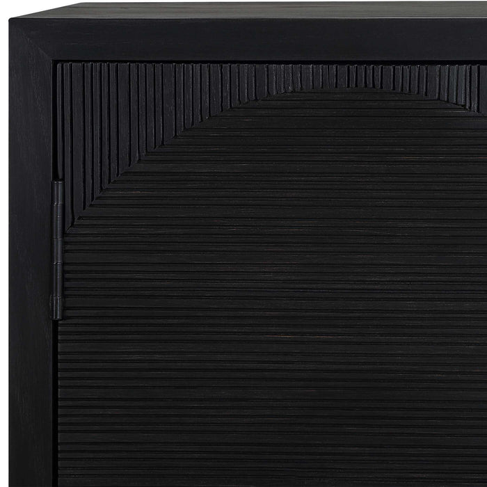 Beswick Cabinet Black Matte-Furniture-Uttermost-Lighting Design Store