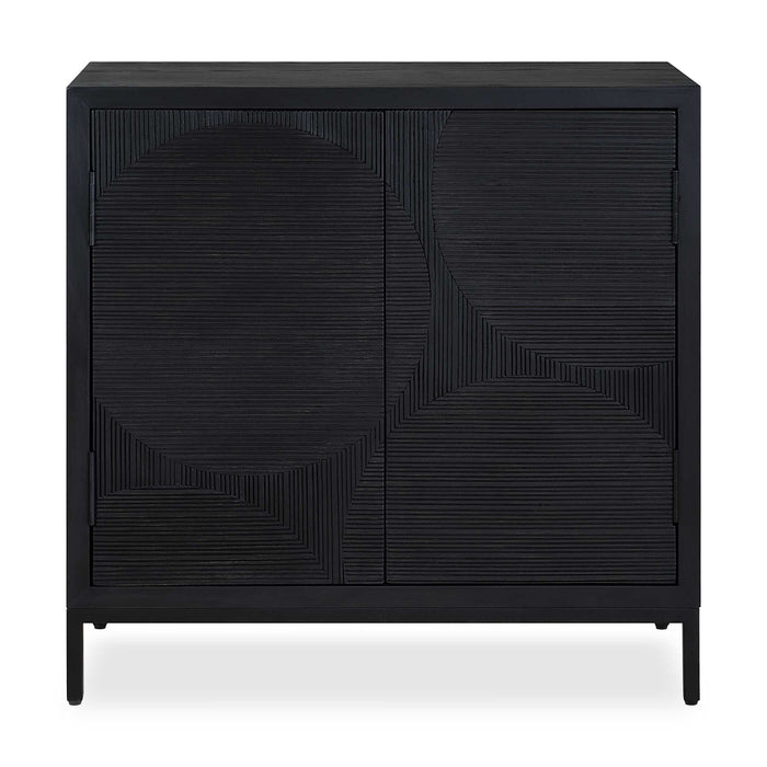 Beswick Cabinet Black Matte-Furniture-Uttermost-Lighting Design Store