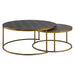Aragon Nesting Coffee Tables Set/2 Antique Burnished Brass-Furniture-Uttermost-Lighting Design Store
