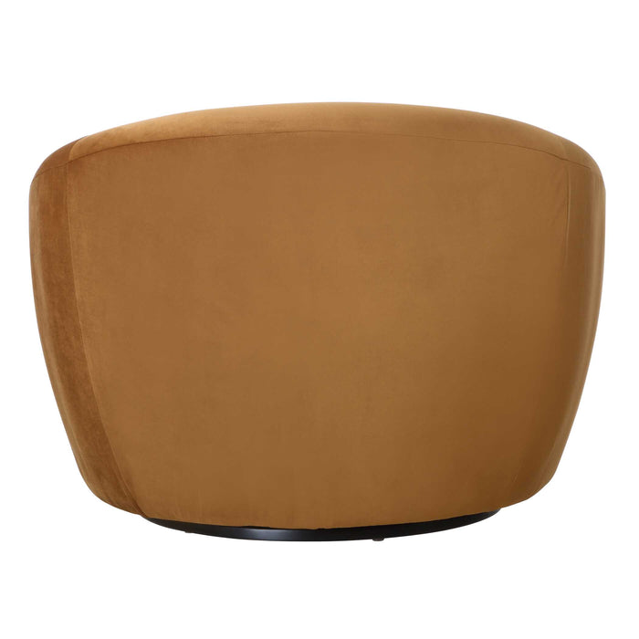 DeSoto Swivel Chair Hazelnut-Furniture-Uttermost-Lighting Design Store