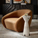 DeSoto Swivel Chair Hazelnut-Furniture-Uttermost-Lighting Design Store