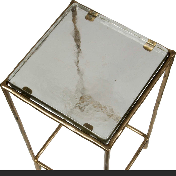 Ovard Accent Table Antiqued Gold-Furniture-Uttermost-Lighting Design Store
