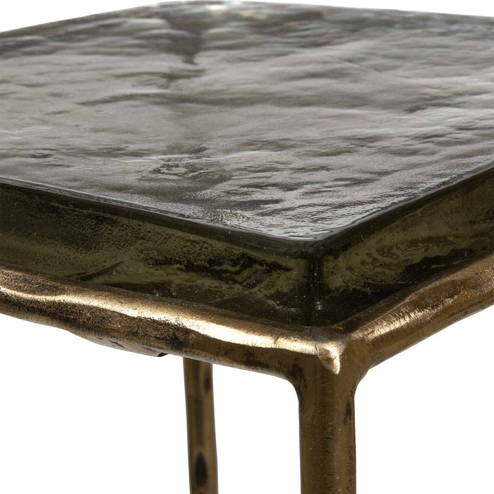 Ovard Accent Table Antiqued Gold-Furniture-Uttermost-Lighting Design Store
